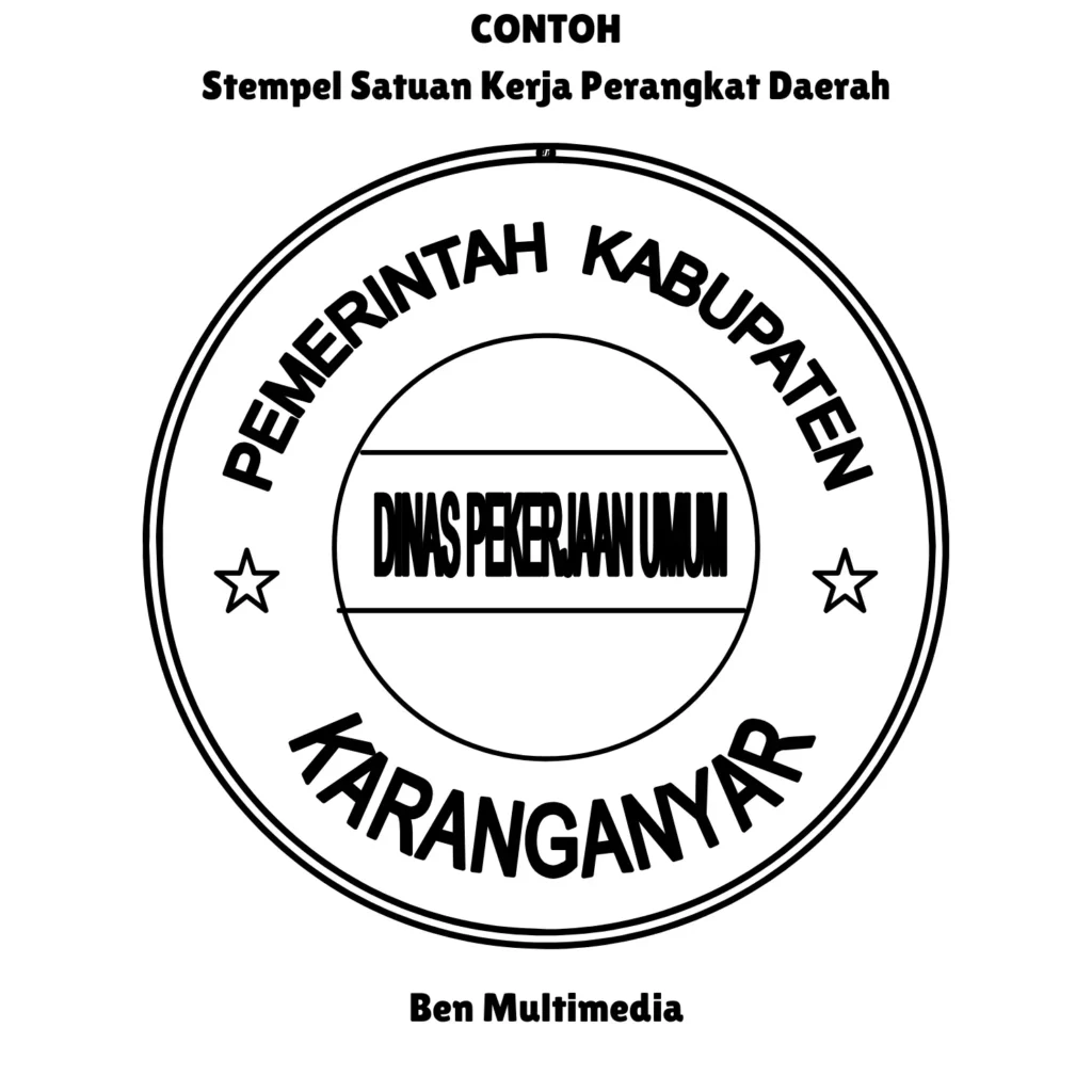 Stempel Satuan Kerja Perangkat Daerah (SKPD)