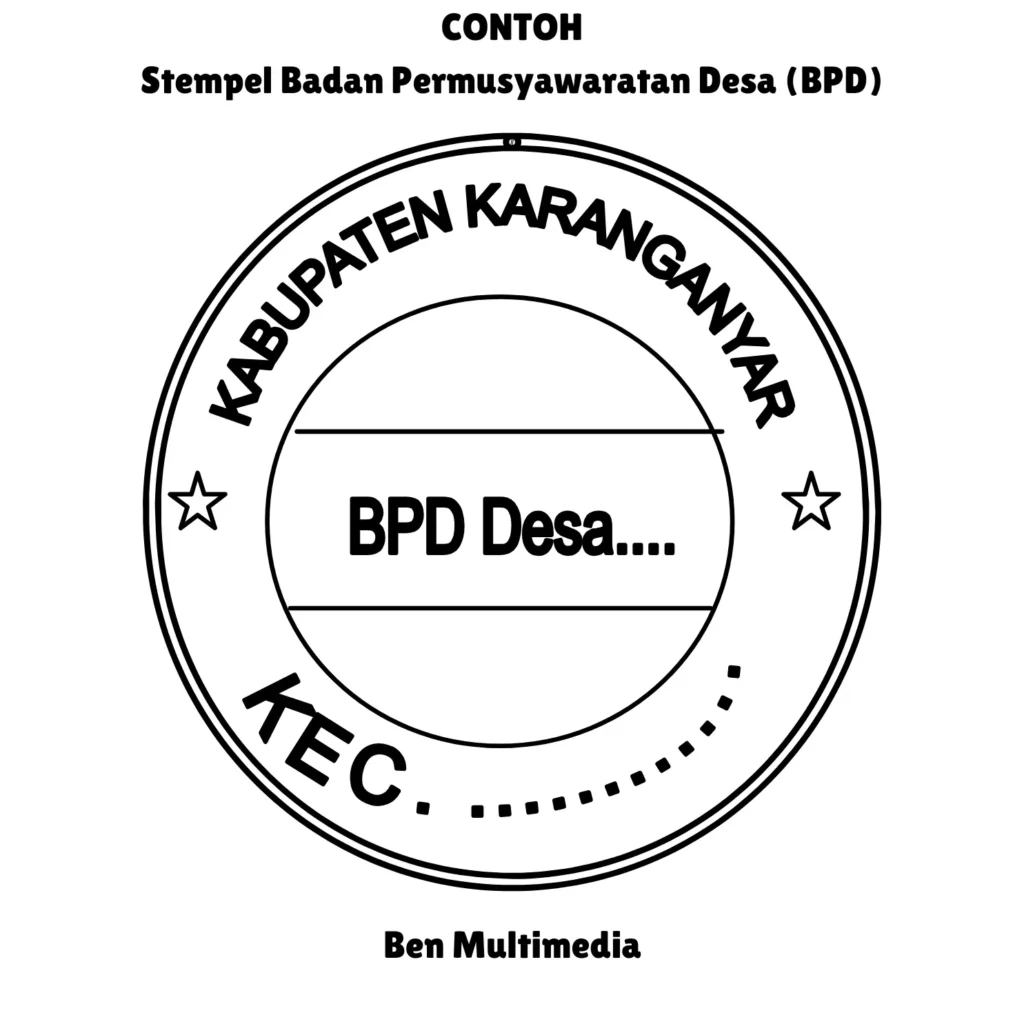 Stempel Badan Permusyawaratan Desa (BPD)