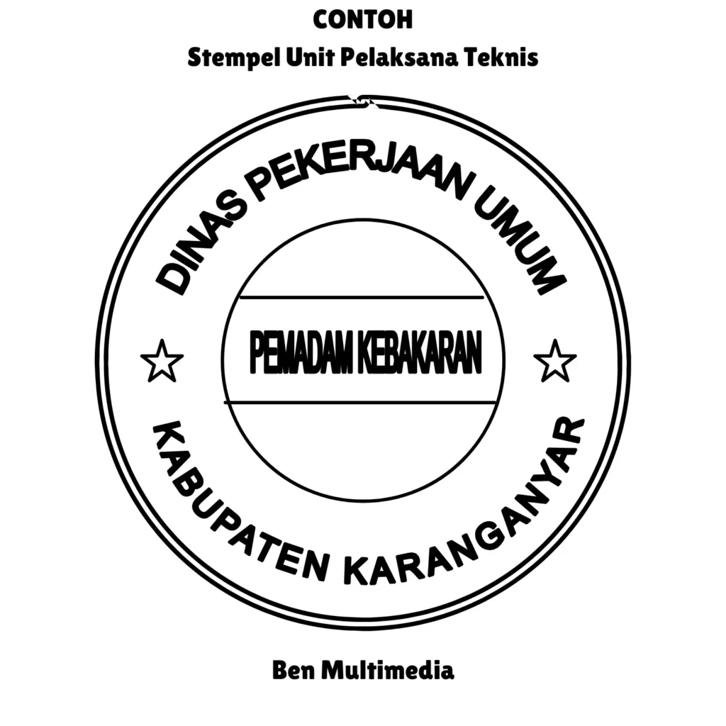 Stempel Unit Pelaksana Teknis (UPT)