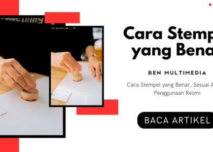 Cara Stempel yang Benar