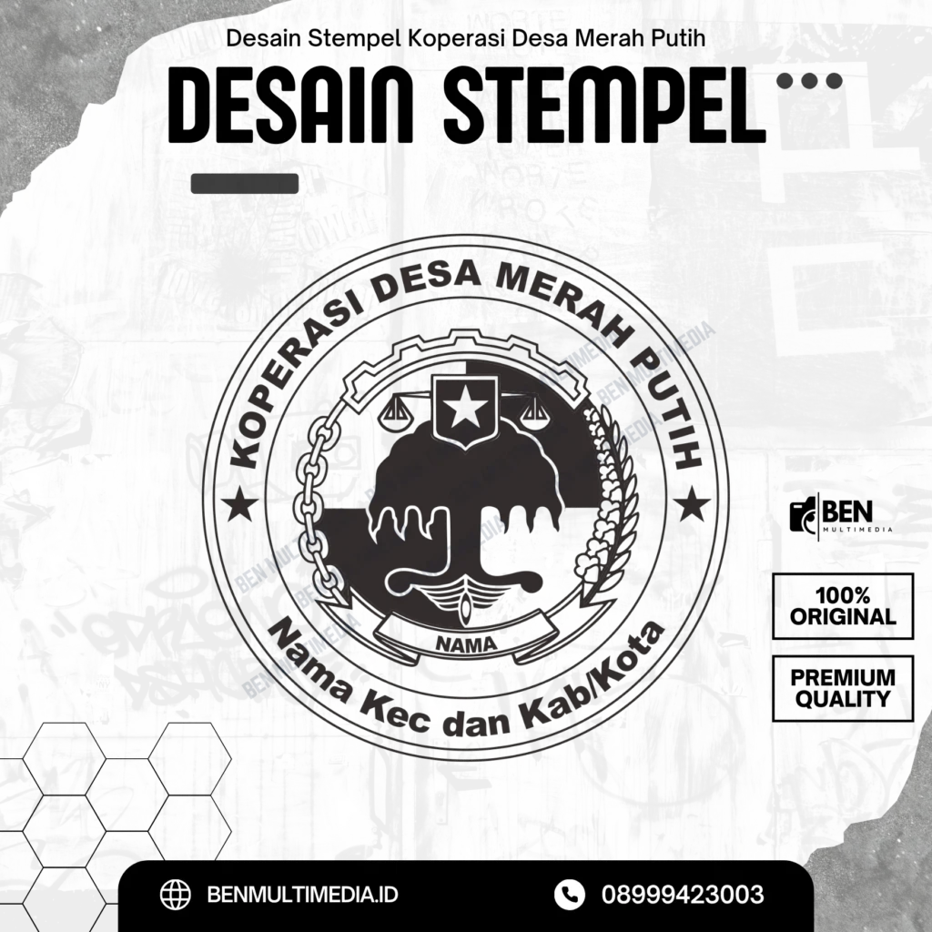 Jasa Desain Stempel Koperasi Desa Merah Putih
