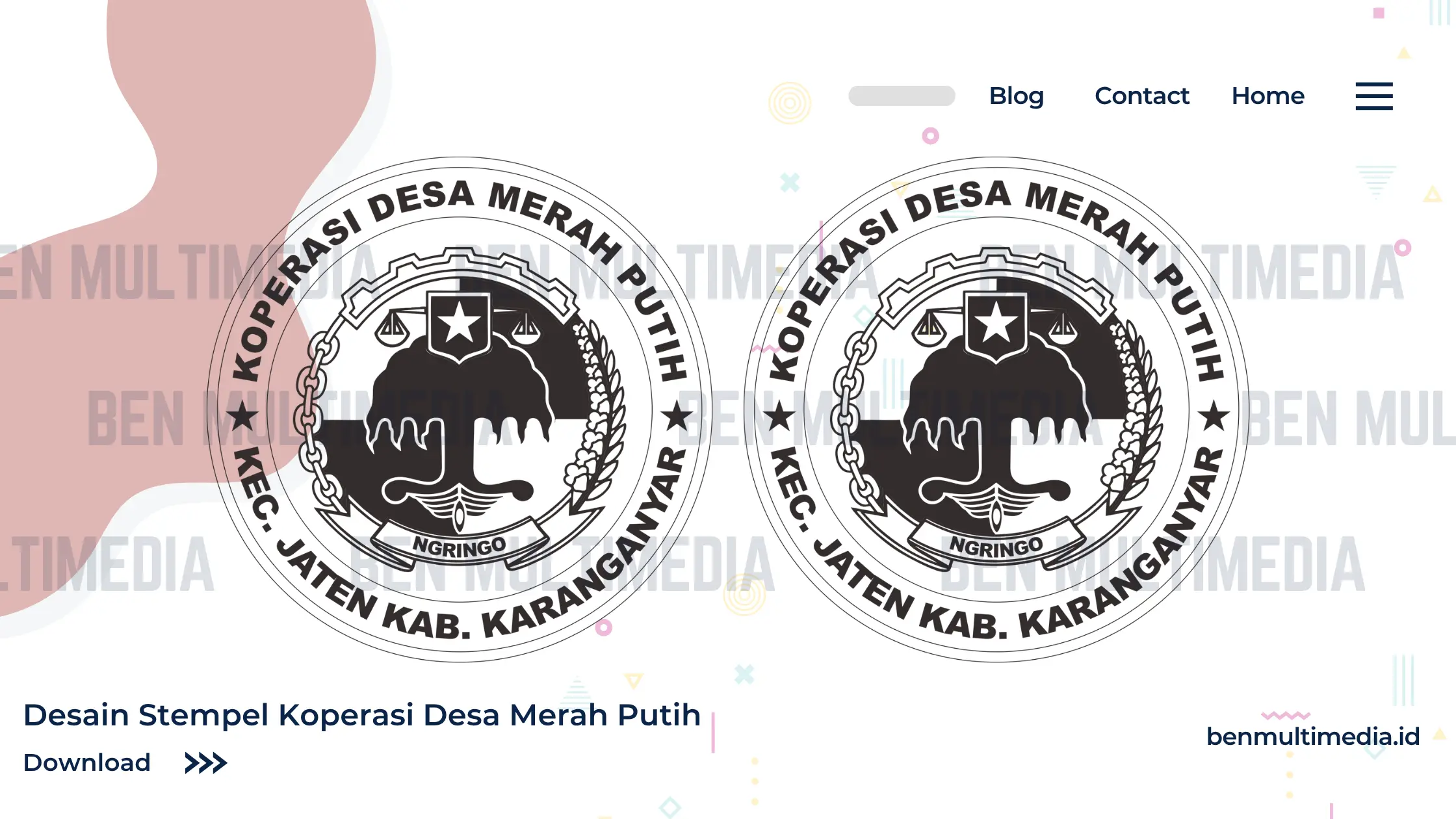 Stempel Koperasi Desa Merah Putih