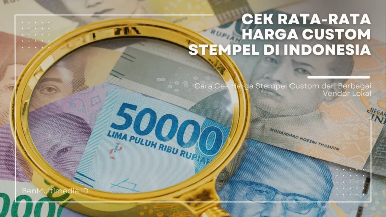 Cek Rata-Rata Harga Custom Stempel di Surakarta