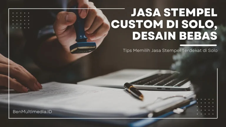 Jasa Stempel Custom di Solo, Desain Bebas