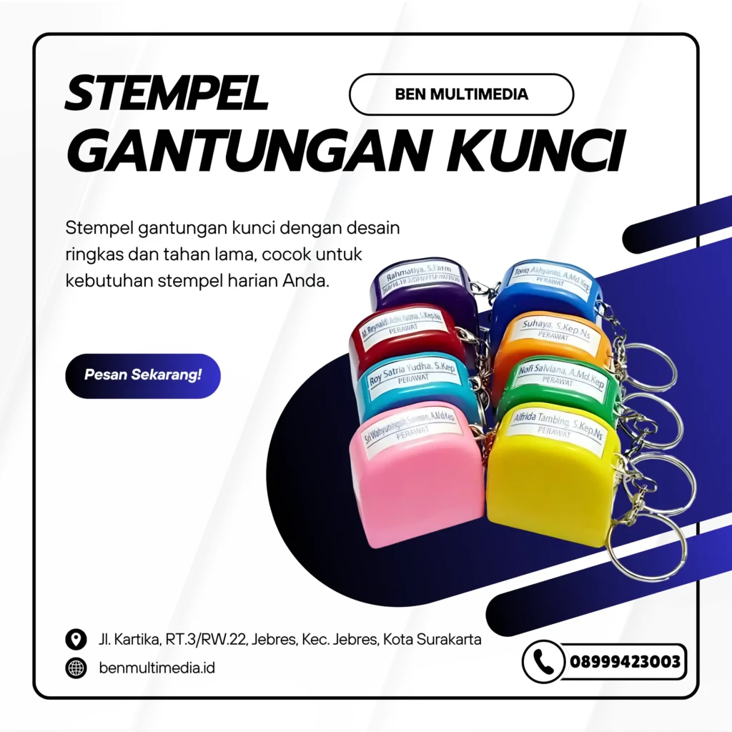 Stempel Gantungan Kunci Surakarta
