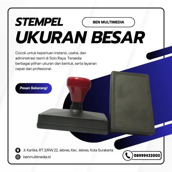 Stempel Ukuran Besar Surakarta