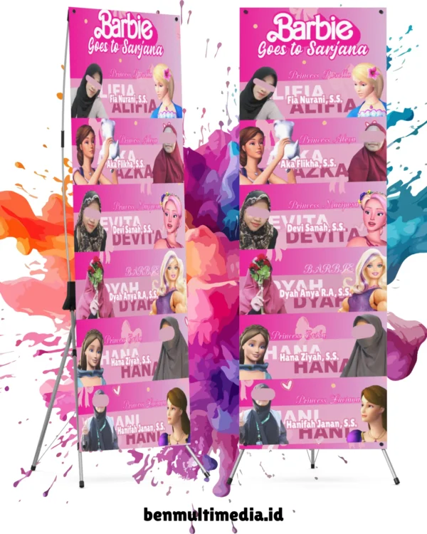 Jasa Desain Banner X Tema Barbie