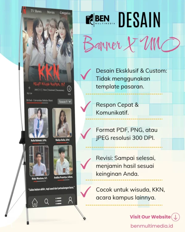 Jasa Desain Banner Tema Netflix