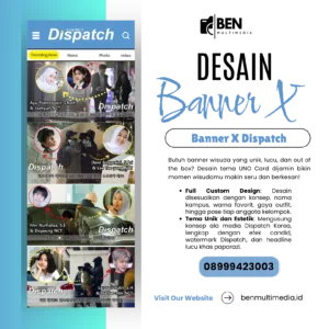 Jasa Desain X Banner Dispatch Untuk Kelompok Wisuda