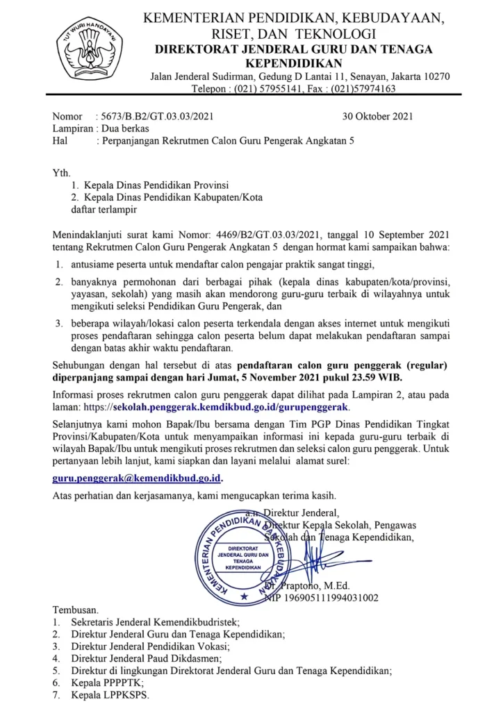 Contoh Surat Dinas