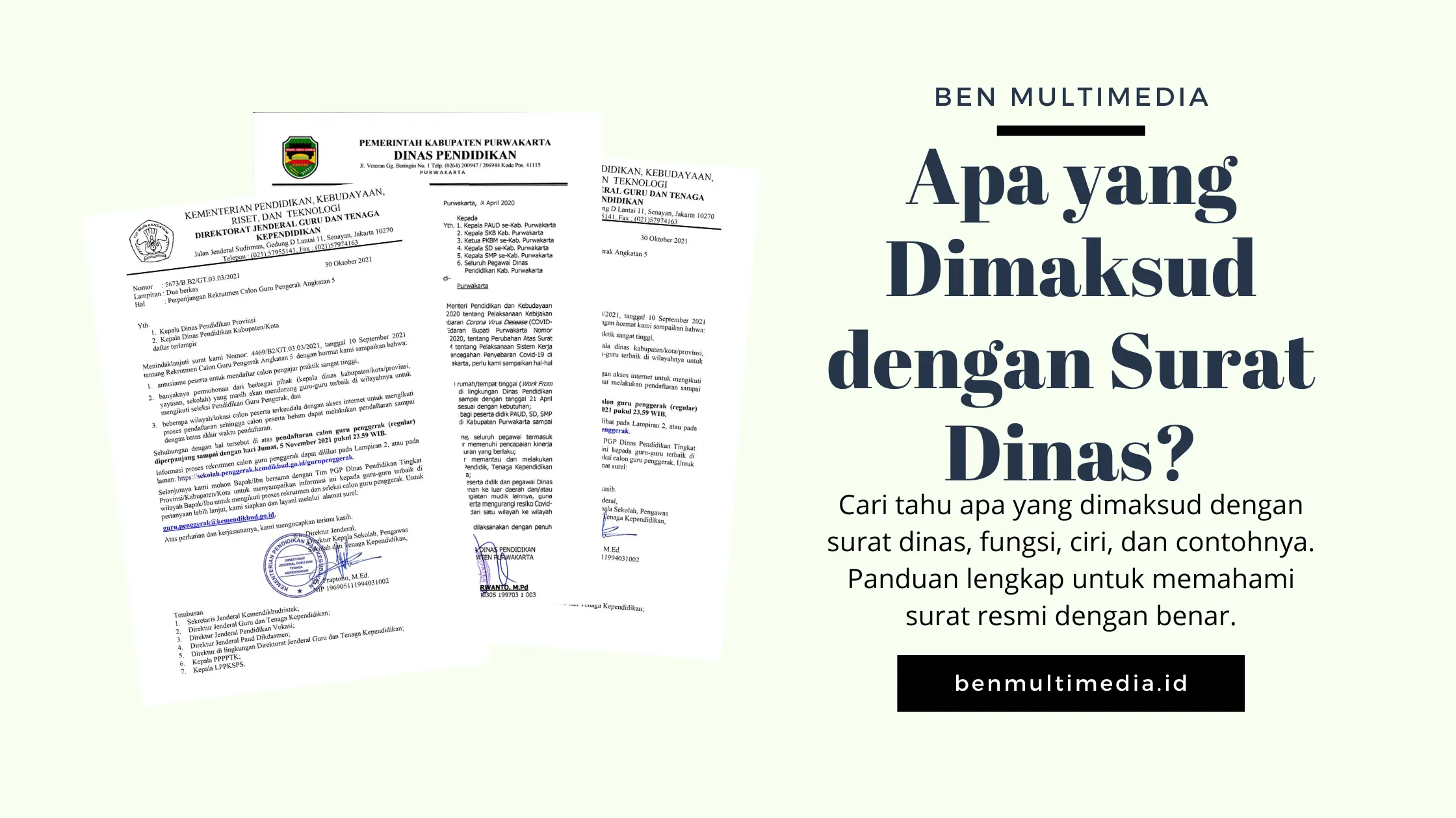 Apa yang Dimaksud dengan Surat Dinas