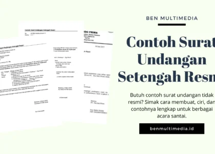 Contoh Surat Undangan Setengah Resmi