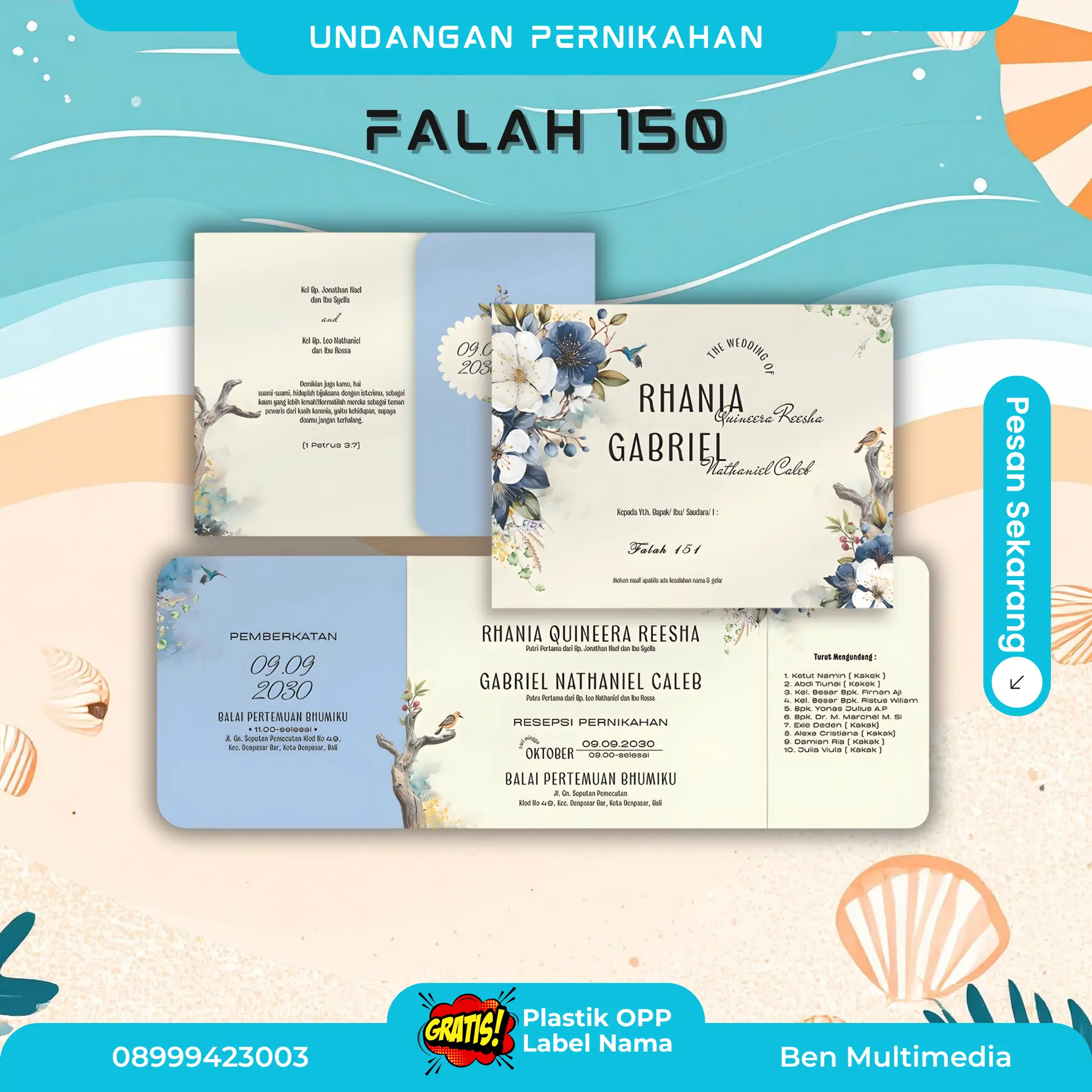 Cetak Undangan Falah 150
