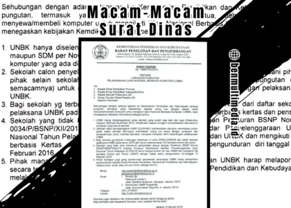 Macam-Macam Surat Dinas