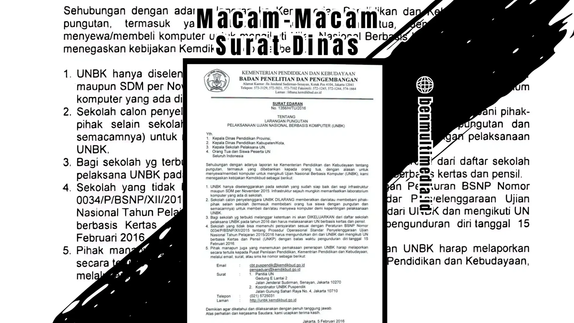 Macam-Macam Surat Dinas