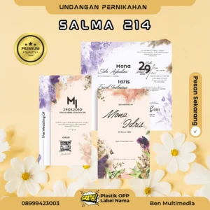 Cetak undangan pernikahan Salma 214