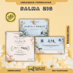 Cetak undangan pernikahan Salma 216