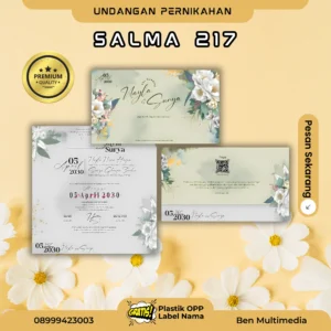 Cetak undangan pernikahan Salma 217