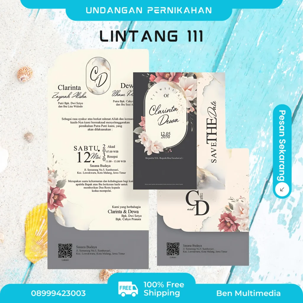Cetak Undangan Pernikahan Surakarta Lengkap dan Cepat Jadi 3 Cetak Undangan Lintang 112