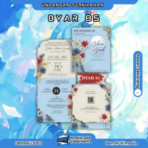 Jasa Cetak BYAR 85 Undangan Pernikahan