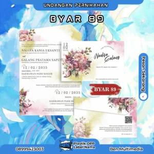 Jasa Cetak BYAR 89 Undangan Pernikahan