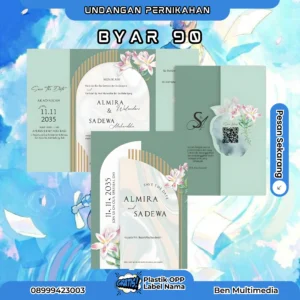 Jasa Cetak BYAR 90 Undangan Pernikahan