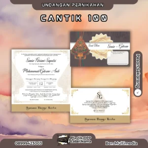 Cetak Undangan Seri Cantik 100