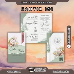 Cetak Undangan Seri Cantik 101