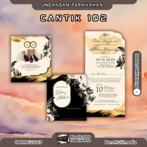 Cetak Undangan Seri Cantik 102