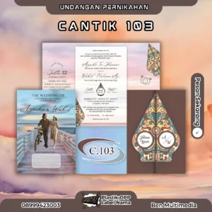 Cetak Undangan Seri Cantik 103