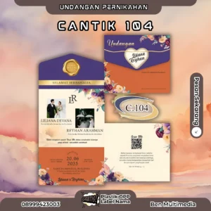 Cetak Undangan Seri Cantik 104