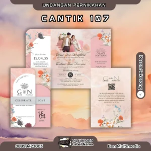 Cetak Undangan Seri Cantik 107