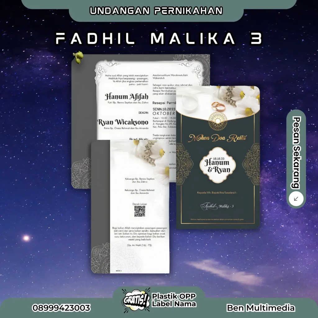 File Setting Undangan Fadhil Malika 1-5 Template Cinta Abadi 4 Cetak Blangko Fadhil Malika 3