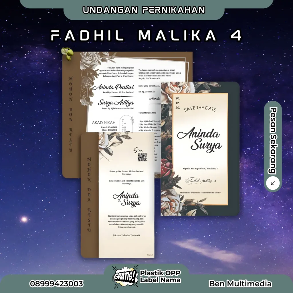 File Setting Undangan Fadhil Malika 1-5 Template Cinta Abadi 5 Cetak Blangko Fadhil Malika 4