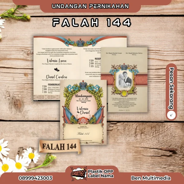 Cetak Falah 144 Undangan Pernikahan