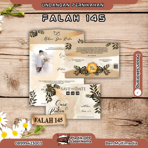 Cetak Falah 145 Undangan Pernikahan