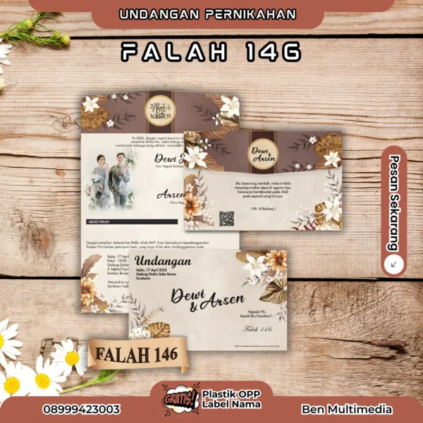 Cetak Falah 146 Undangan Pernikahan
