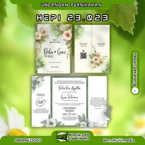 Cetak Undangan Pernikahan Seri HEPI 23.023