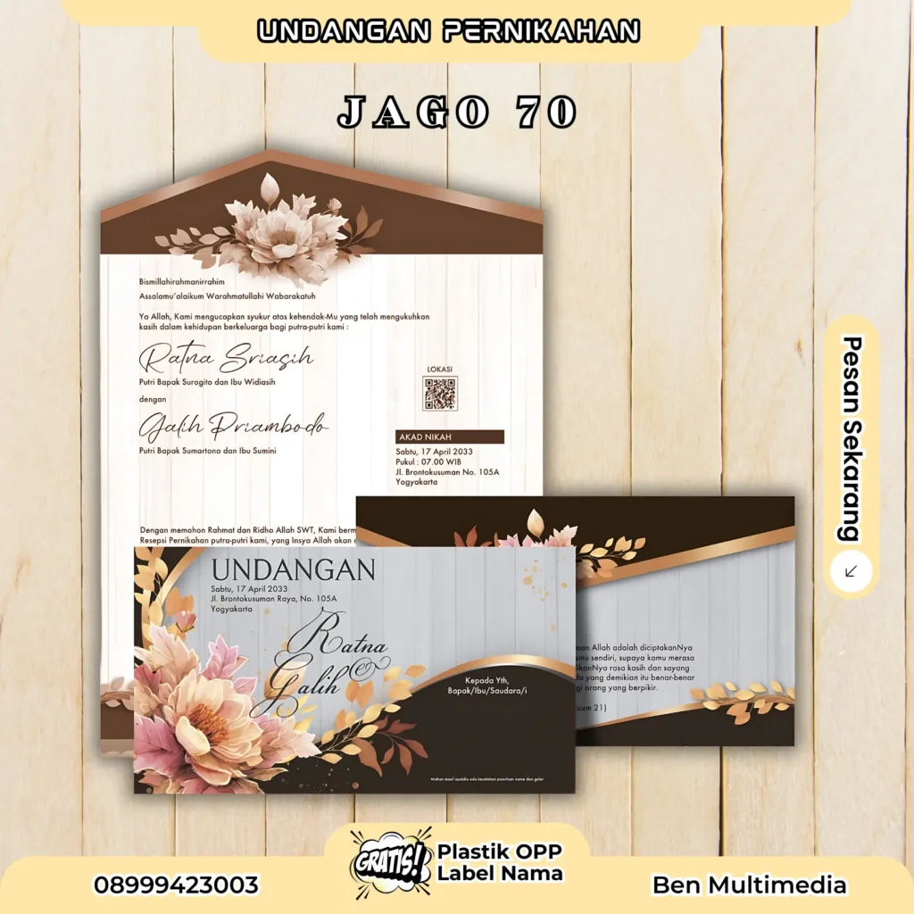 File Setting Undangan Jago 69-74 CDR Lengkap Siap Cetak 3 Cetak Undangan Pernikahan Jago 70