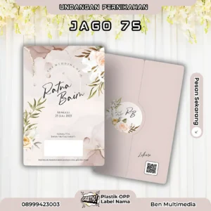 Cetak Undangan Pernikahan Seri Jago 75