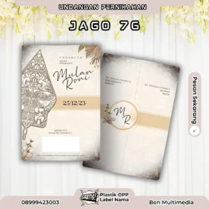 Cetak Undangan Pernikahan Seri Jago 76
