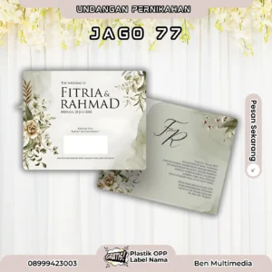 Cetak Undangan Pernikahan Seri Jago 77