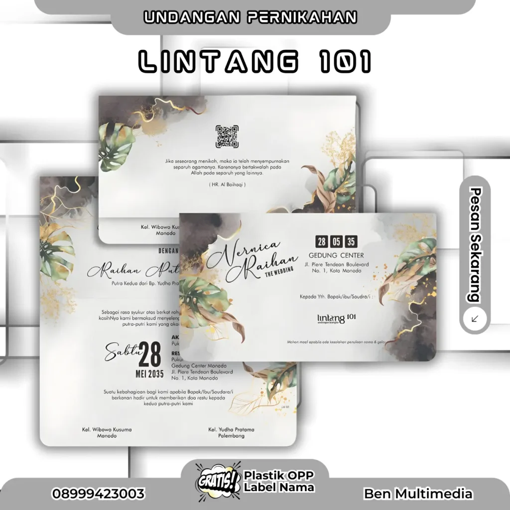 Template Lintang 99-103 CorelDRAW Desain Siap Cetak 4 Jasa Cetak Undangan Lintang 101