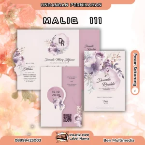 Cetak Undangan Pernikahan Maliq 111