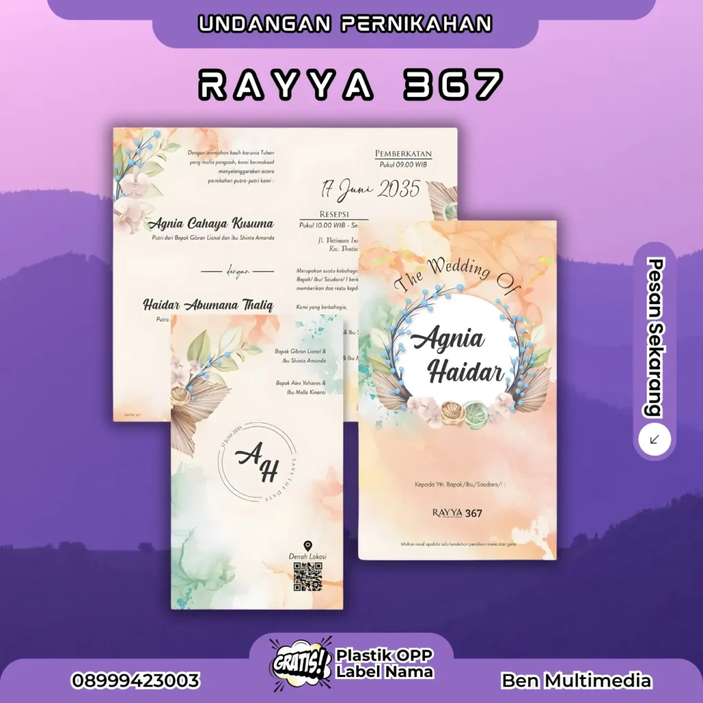 Cetak Blangko Undangan Rayya 367