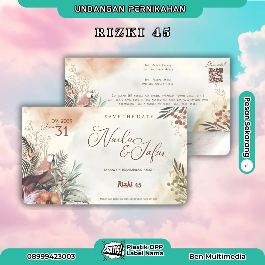 File Setting Blangko Rizki 42-46 Undangan Siap Edit 5 Cetak Blangko Undangan Rizki 45