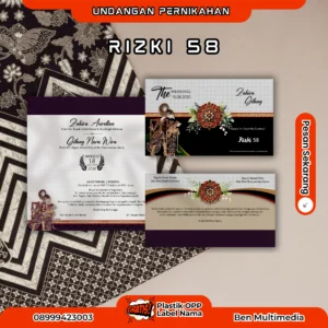 Jasa Cetak Undangan Pernikahan Rizki 58