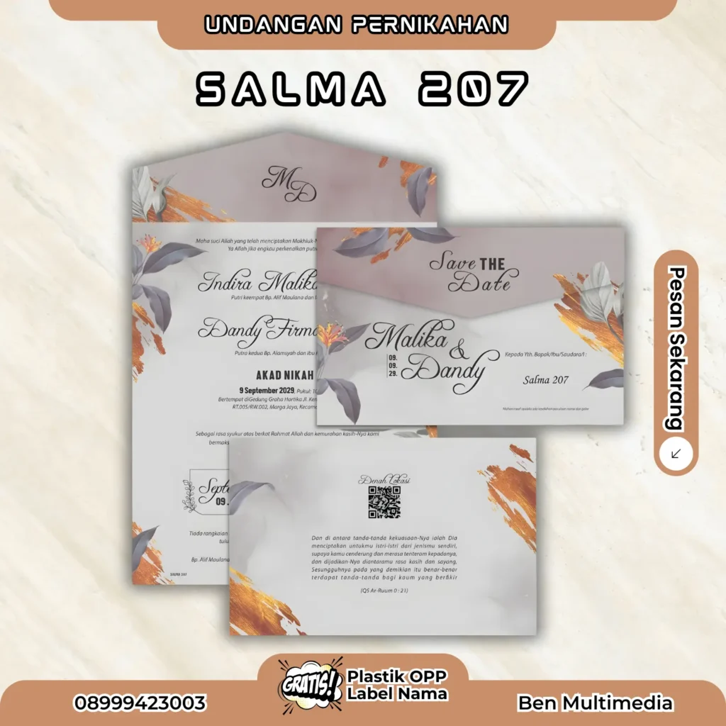 Cetak Undangan Pernikahan Salma 207