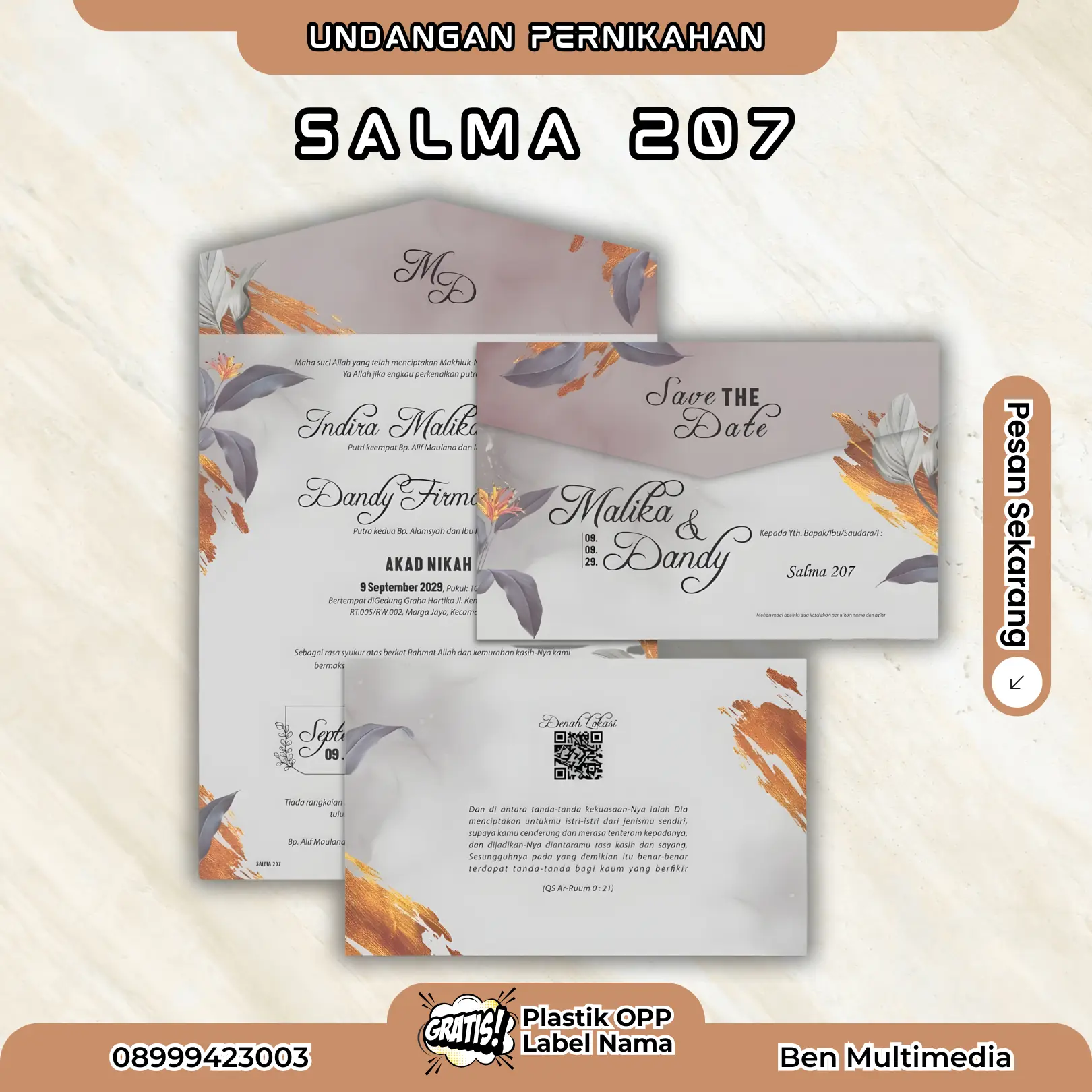 Cetak Undangan Pernikahan Salma 207