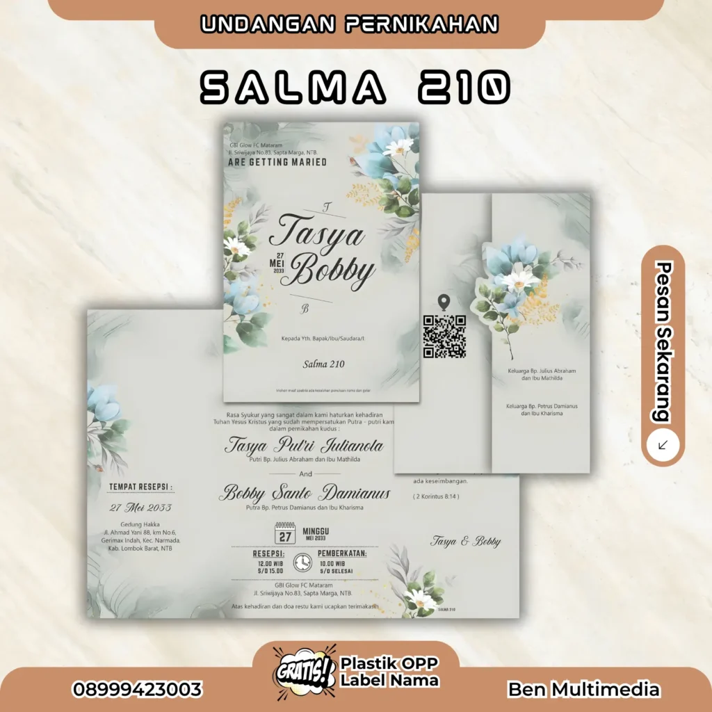Cetak Undangan Pernikahan Salma 210